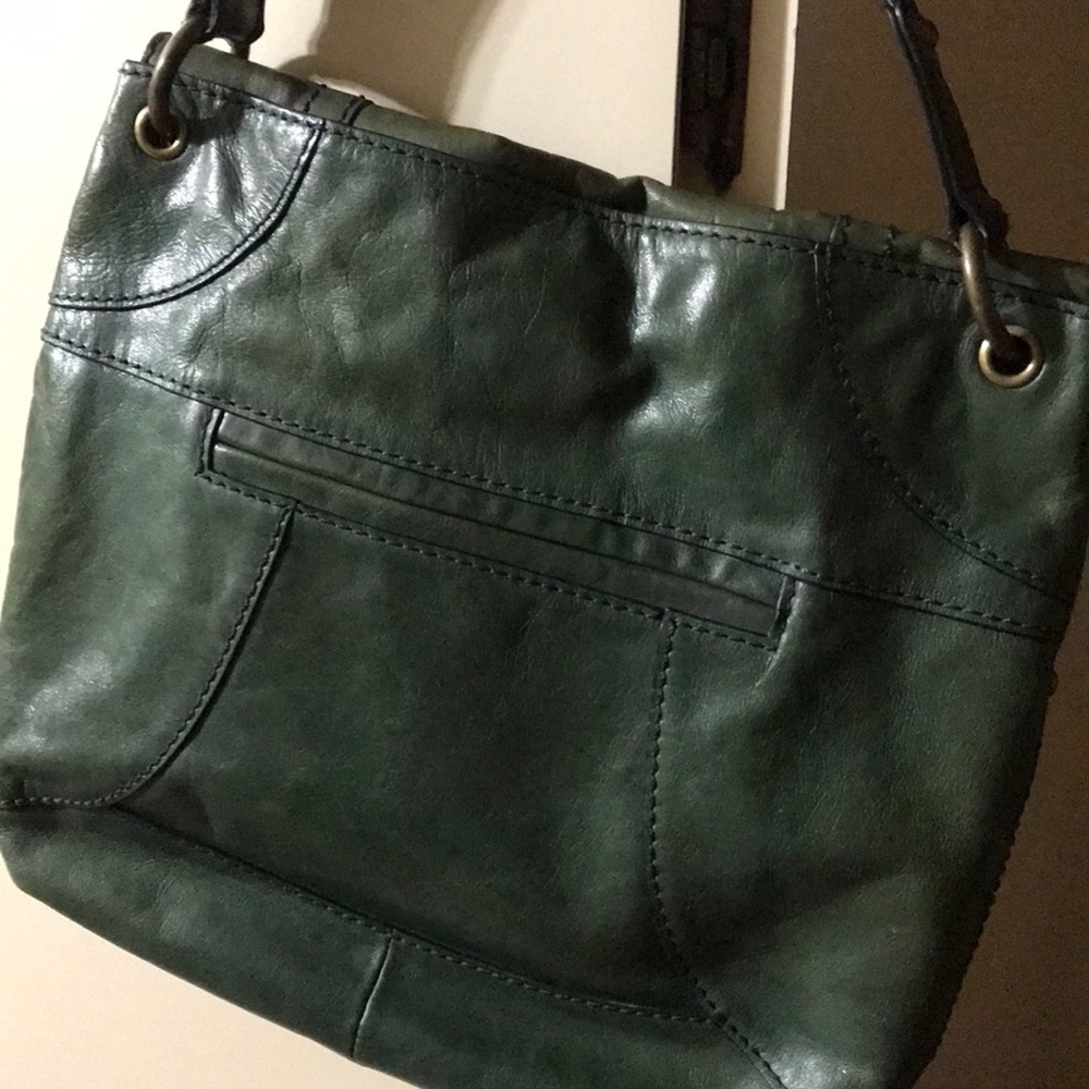 Fossil Green Vintage Genuine Leather Bag - Picture 2 of 5